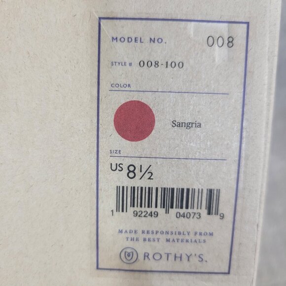 Rothy’s The Slide Red Sangria Flats Sandals Women’s Size US 7.5, 9, 9.5,10, 10.5 - Picture 9 of 9